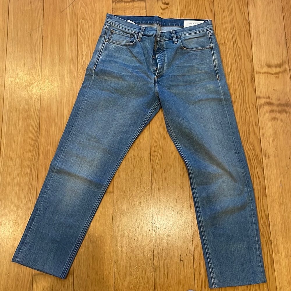Men’s Rag and Bone Fit 2 Slim Jeans. Size 36 hemmed to a 29” inseam.